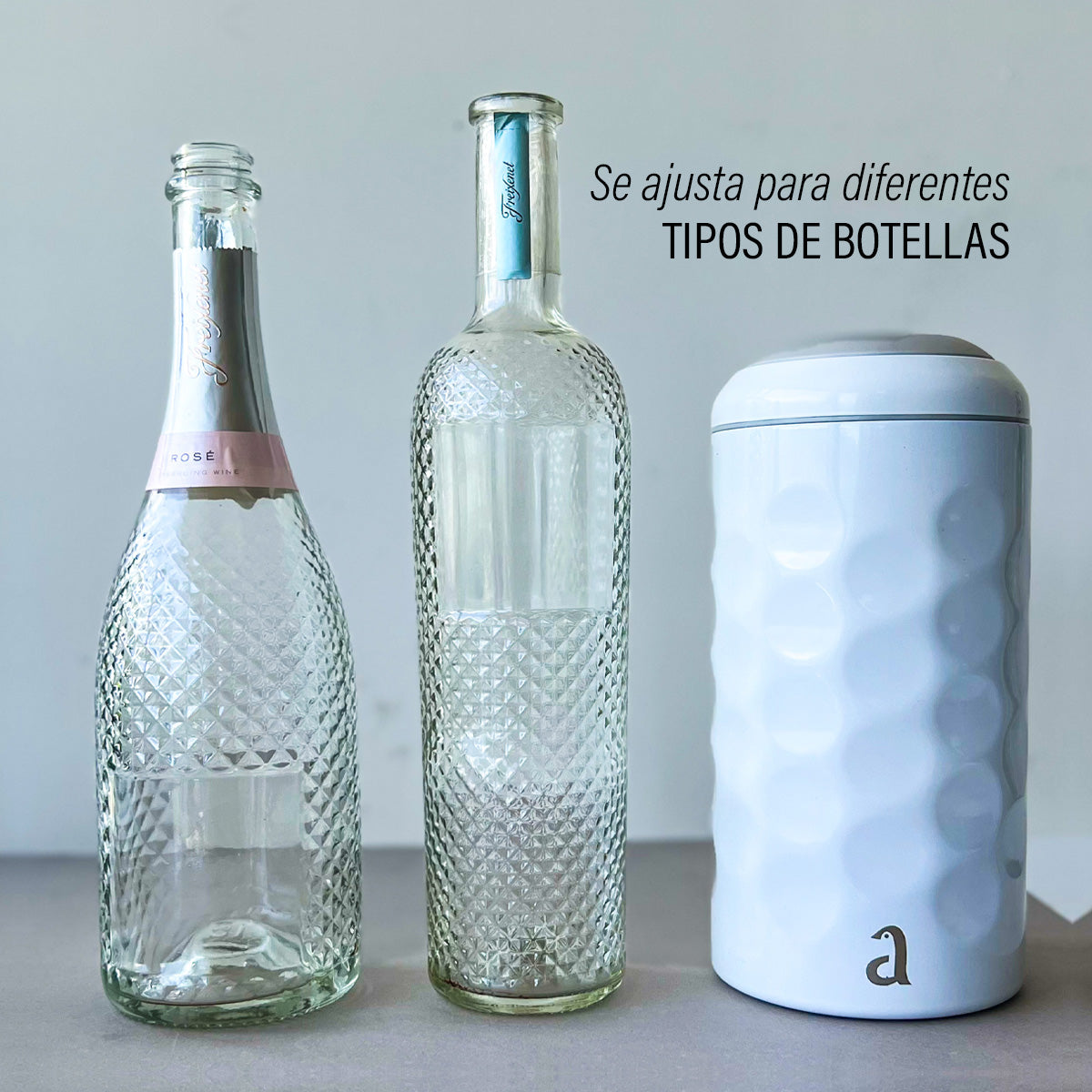 Papúa Blanco | Termo para Botella Ajustable