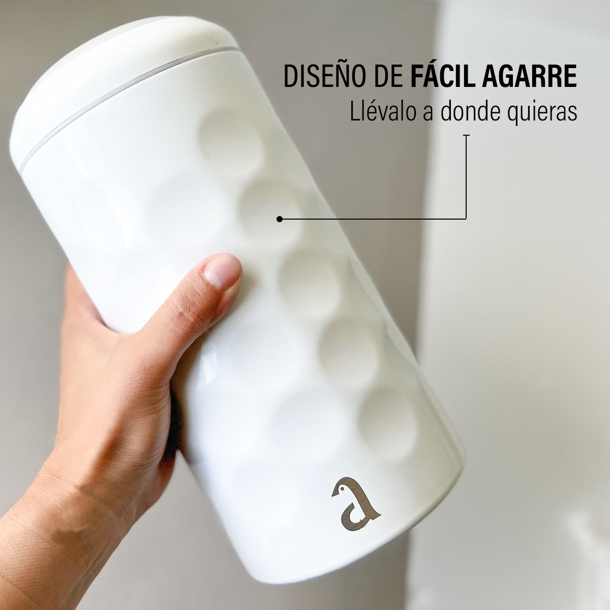 Papúa Blanco | Termo para Botella Ajustable